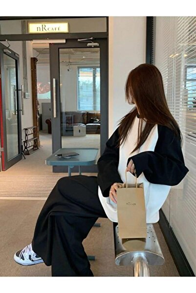 Touz Moda Λευκό Vintage Raglan μακρυμάνικο μπλουζάκι