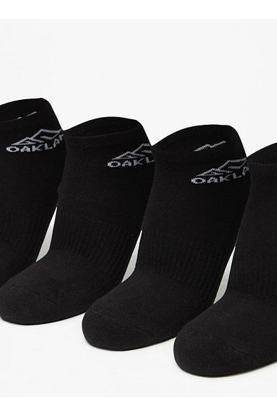 Oaklan by Shoexpress Logo Printed Ankle Length Sports Socks - Set of 5