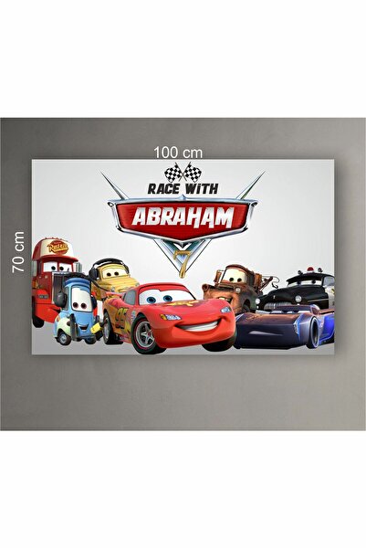 GK TASARIM Şimşek Mcqueen Arabalar Doğum Günü Branda Afiş, Arabalar Doğum Gün...