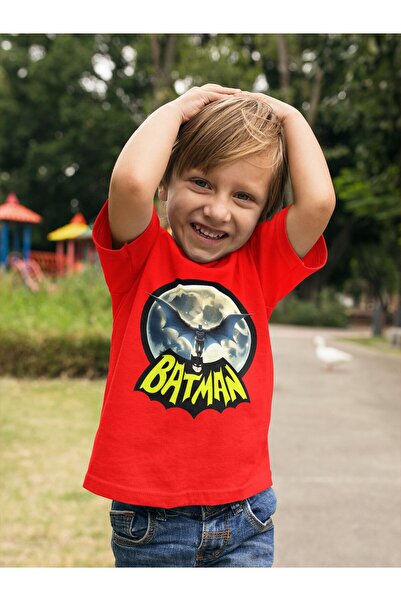 SEDİRLİ Cotton Combed Batman Printed Children's T-Shirt
