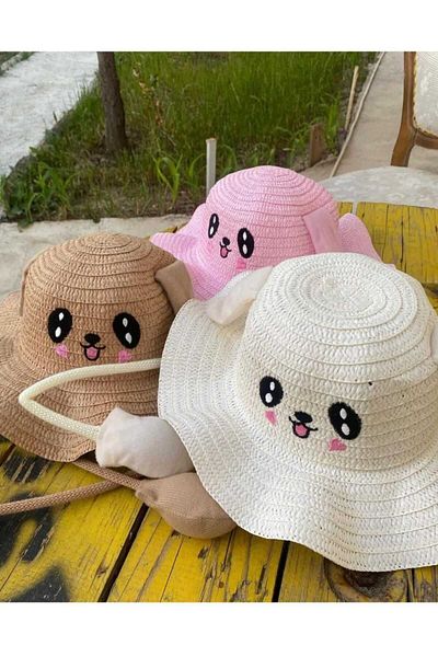 Asel Children's Hat with Straw Ears - Playing Design
