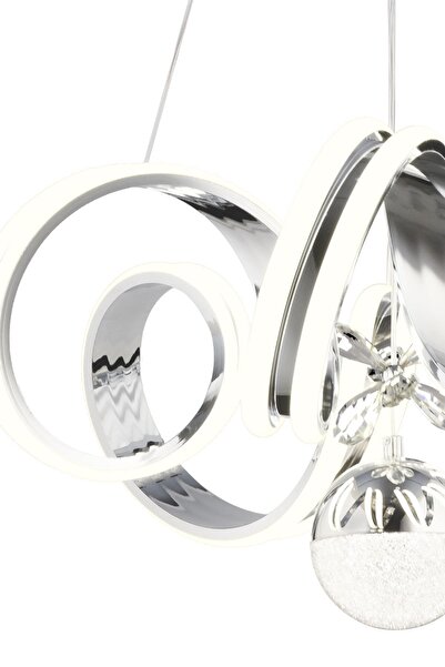 Apliqa Amott Krom 3 Renkli 150 Watt Kristal Ledli Kelebek Led Top Modern Oturma Odası Salon Sarkıt Avize