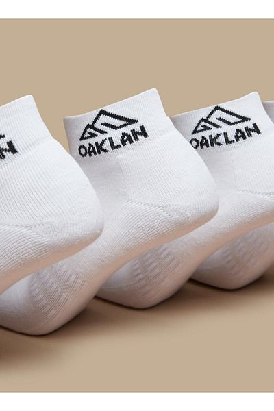 Oaklan by Shoexpress Logo Print Ankle Length Sports Socks - Set of 5