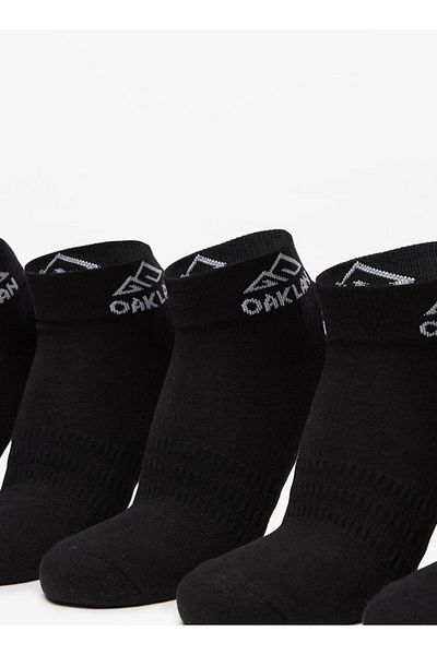 Oaklan by Shoexpress Logo Print Ankle Length Sports Socks - Set of 5