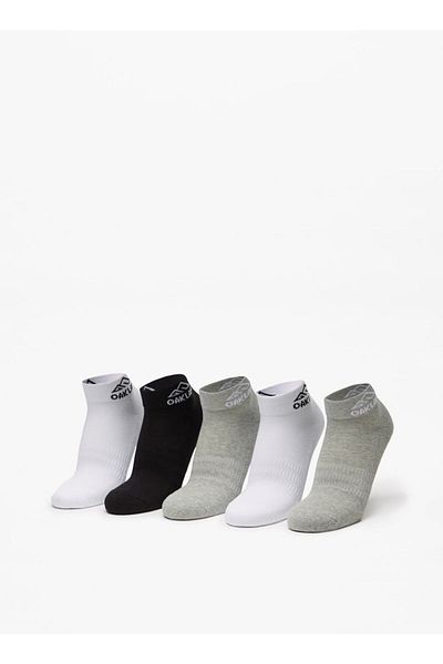 Oaklan by Shoexpress Logo Print Ankle Length Sports Socks - Set of 5