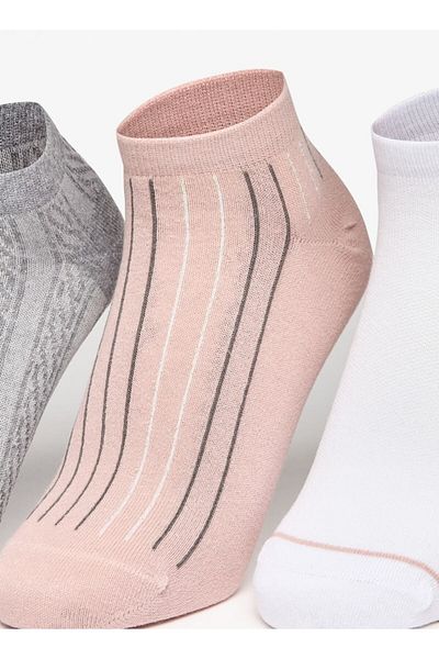 Flora Bella by Shoexpress جوارب مطبوعة بطول الكاحل - طقم من 5 قطع
