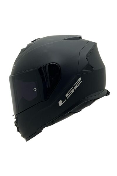 LS2 STORM 2 MAT SİYAH KASK SİYAH CAM