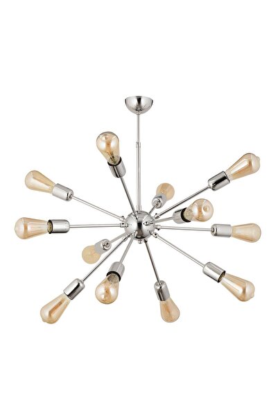 Apliqa Satürn 12Li Krom Modern Genç Odası Yatak Odası Mutfak Salon Avize