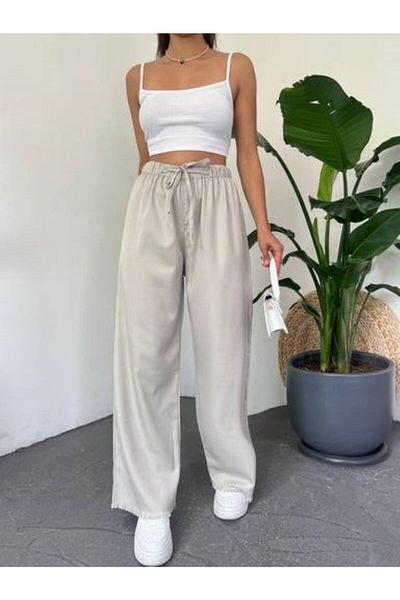 DENİKK TREND PALAZZO ELASTIC WAIST PANTS