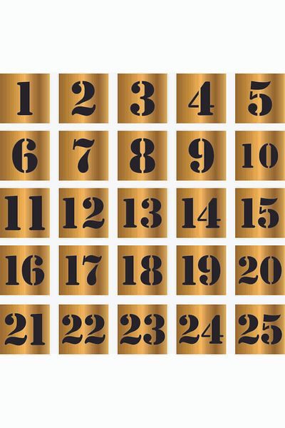 GÜNEŞ LAZER Cabinet Number Table Number Circle Door Number Mirrored Pleski Number 1 from 25 E
