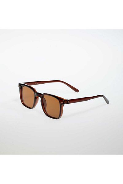 KAMPANİX New Season Unisex Sunglasses with UV400 Protection - BROWN
