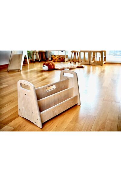 KIDOPPO Montessori Ahşap Kitaplık | Pikler Çocuk Kitaplığı | Montessori Bebek...