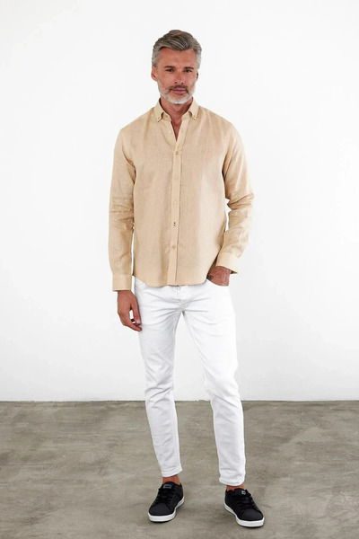 Wellalux Klasik %100 Keten Gömlek