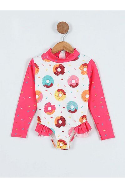 LİNOTTİ Girl's Long Sleeve Swimsuit