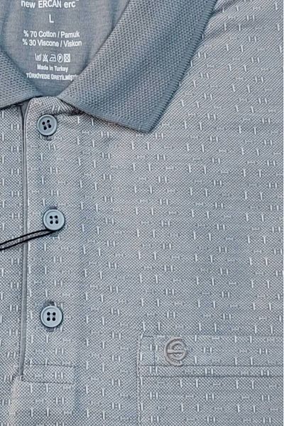 ercan triko [Ercan]Large Size Collar Pocket Father T-Shirt Top Quality Product