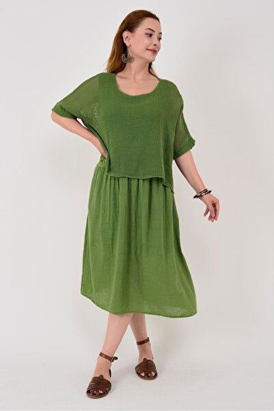 Park Moda Model 19056 Rochie din in dublu strat