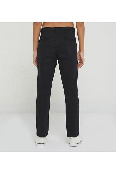Aeropostale Boys's Black Plain Pants