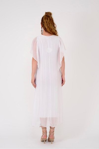 Park Moda 7066 MERIDA Μεταξωτό Φόρεμα - Διπλό Πέτο