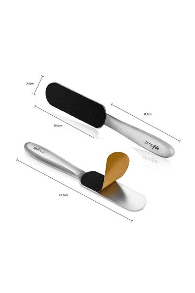 Zimpfile Oval Steel Foot File + 20 Spare Paper Files