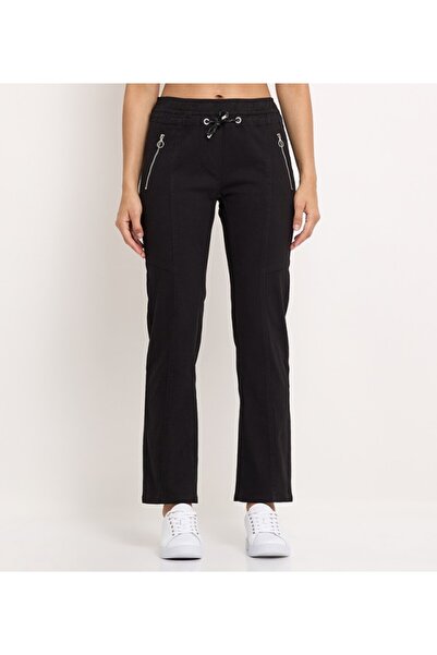 Aeropostale Women's Black Plain Trackpants