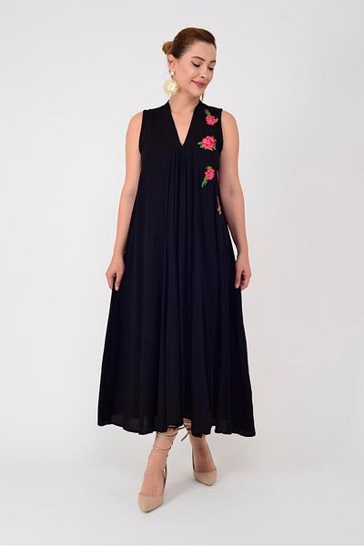Park Moda AN10564 ROCHIE DETALIATA FĂRĂ MÂNECE