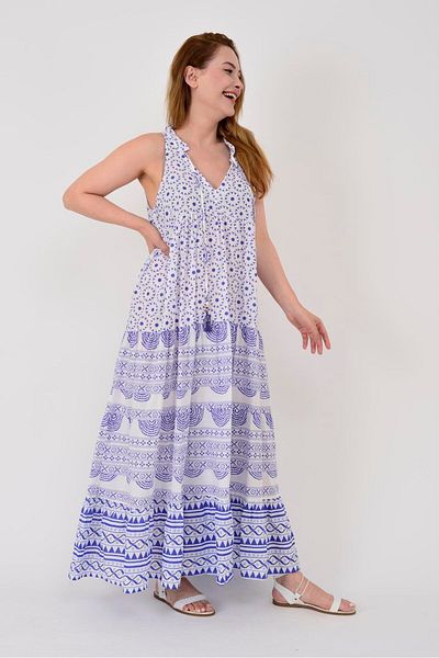 Park Moda AN10668 ROCHIE CU MÂNECĂ ZERO CU MODEL GEOMETRIC