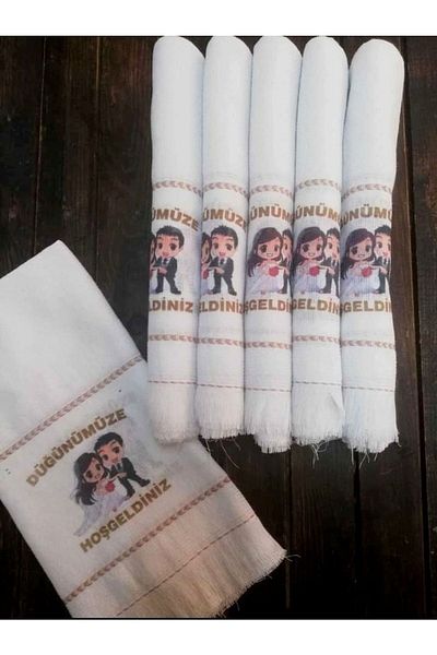 yörük tuhafiye Wedding Towel, Car Towel, Convoy Towel 12 Pieces. Promise, engagement, school towel, New Bride and Groom 1
