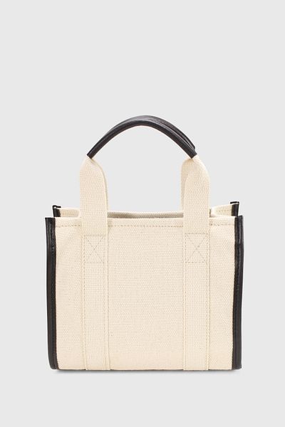 Housebags Black Canvas Tote Bag - Women's Soft
