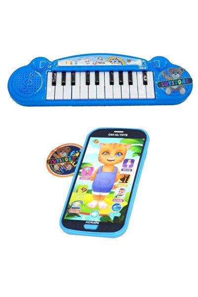 TOYSTORE Oyuncak Türkçe Müzikli Sesli Dokunmatik Kedili Telefon Ve Piyano 22 ...