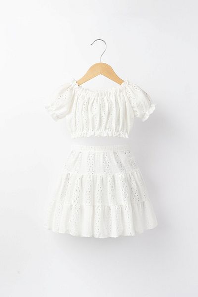 Banamio Francesca Fisto Crop Skirt and Blouse Set