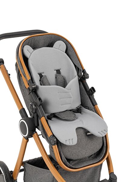 Wellgro Teddy Bear Multifunctional Combed Cotton Pad, Baby Stroller Cushion