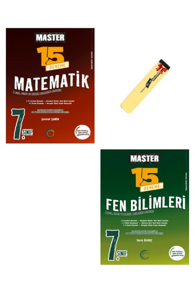 Okyanus Yayınları 7. Sınıf Master Matematik ve Fen Bilimleri Branş Denemeleri