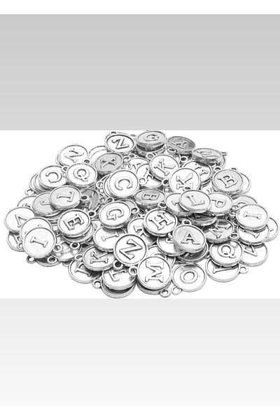 yiğit aksesuar 50 Grams Silver Color Pacifier Letter Necklace Bracelet Nipple (120-130 Pcs)