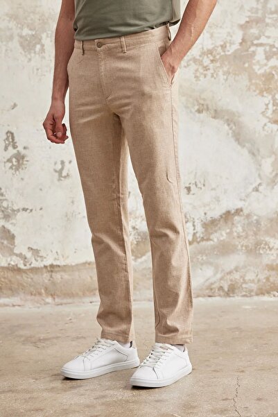 Wellalux Λινό Παντελόνι Chino - Πλαϊνή Τσέπη