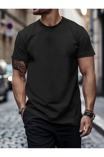 Let's Wear Ανδρικό μπλουζάκι Premium Crew Neck