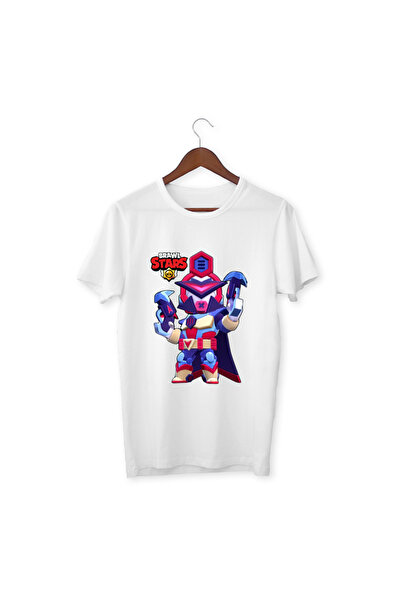 YAPO TİCARET Tricou alb pentru copii Brawl Stars Meka Colt unisex