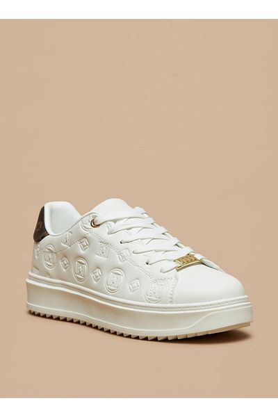 ELLE Women's Logo Textured Lace-up Sneakers
