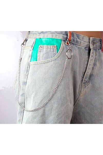 MODAMAYS Pantalonii eleganți de culoare argintie îți completează eleganța cu ...