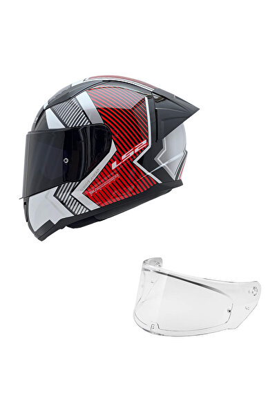 LS2 RAPID 2 RACE EXTRA BEYAZ-KIRMIZI KASK