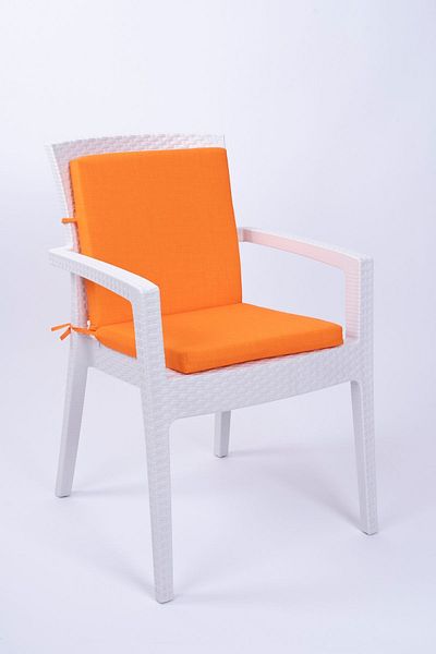 ALTINPAMUK Orange Daisy Sponge Chair - Special Stitched, Backrest, Lace Up 40x83 Cm