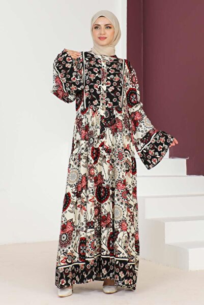 SGS Μαύρο φόρεμα Hijab - Φαρδύ μανίκι