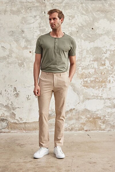 Wellalux Λινό Παντελόνι Chino - Πλαϊνή Τσέπη