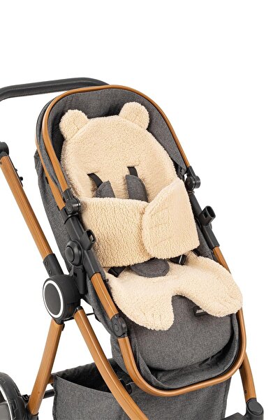 Wellgro Teddy Bear Multifunctional Plush Pad, Baby Stroller Cushion