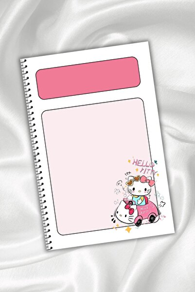 daily notebook Hello Kitty Ve Kuromi Çizgili Defter,64 Sayfa, A5 , Spiralli Defter