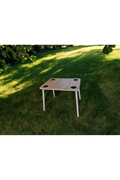 varje Portatif Kamp Masası Balkon Bahçe Masası Piknik Masası Sehpası 60x45 cm