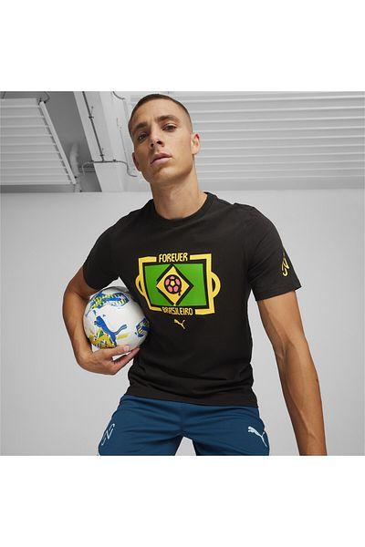 Puma تي شيرت أسود من PUMA Neymar JR