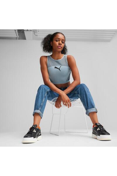 Puma Dare To Crop Top Turquoise Surf