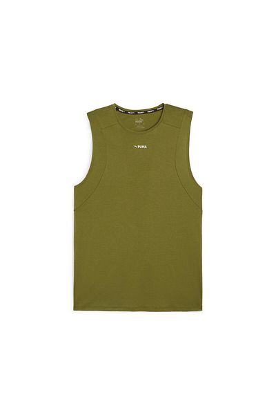 Puma Olive Fit Triblend Sleeveless Tank