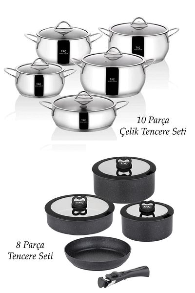 Taç 18 Piece Advantageous Easy Cook Cooking Set