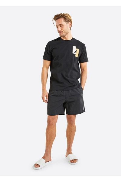 Nautica Men's Black Swim Shorts - N1M01681